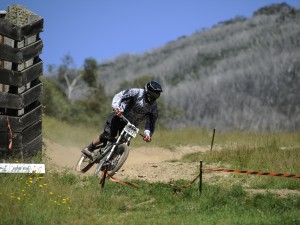 Mountain biker on a trail