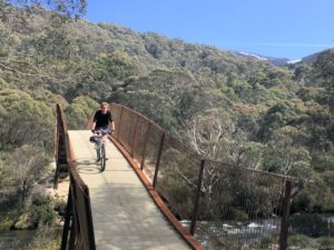 Thredbo Valley Track is perfect for an easy mountain bike ride
