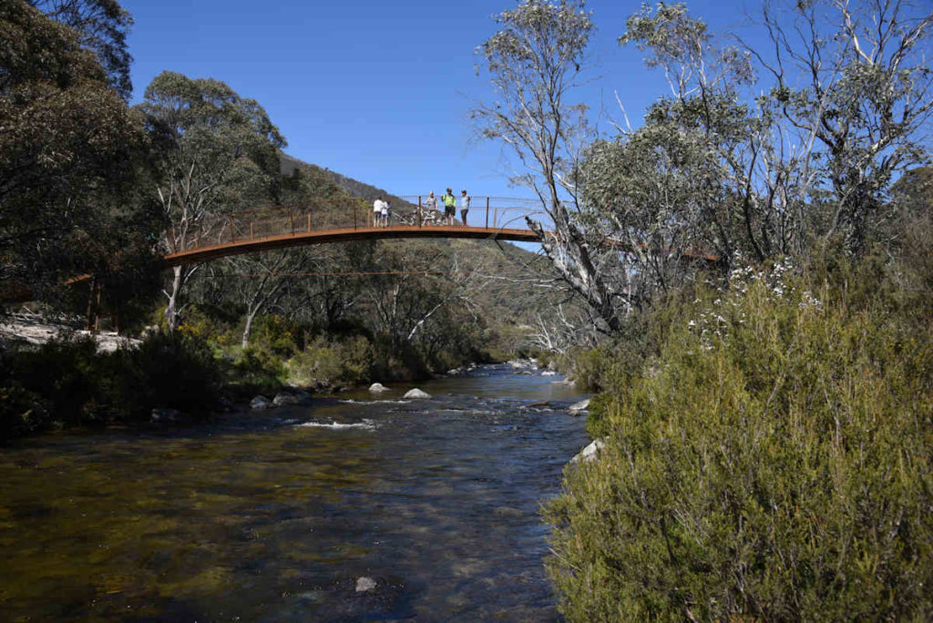 One of 5 Bridges over the Thredbo River