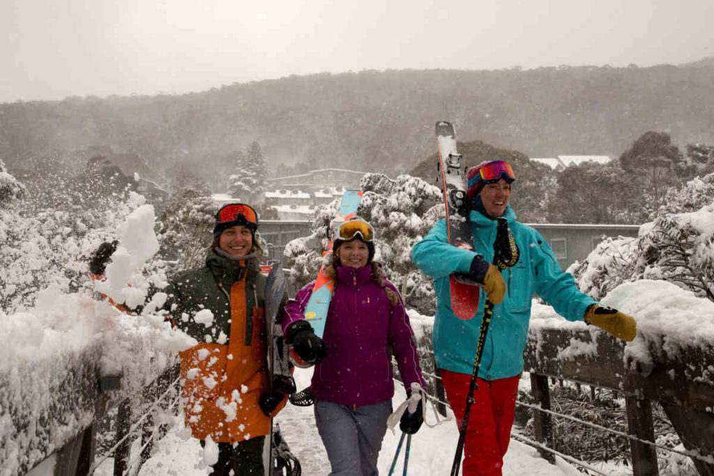 Leaving the Village on a fresh snow morning